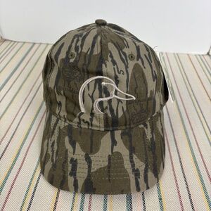 Ducks Unlimited Hat Cap Strap Back Mens One Size Mossy Oak Camo Logo